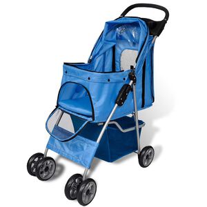 vidaXL Hundebuggy 15 kg Blau