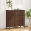 vidaXL Sideboard Braun Eichen-Optik 79,5 x 33 x 82 cm Holzwerkstoff