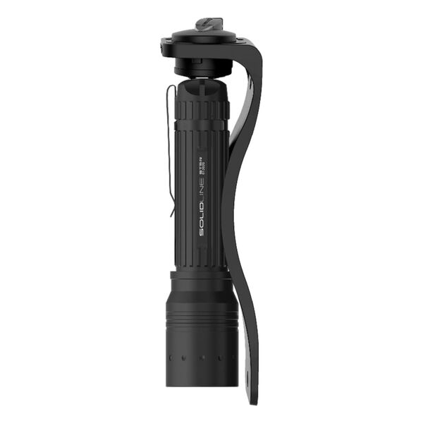 SOLIDLINE Taschenlampe Aufladbar ST5R mit Clip 380 lm