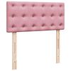 vidaXL Ottoman-Bett mit Matratzen & LEDs Rosa 180x200 cm Samt
