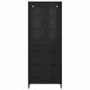 vidaXL Highboard Schwarz Eichen-Optik 69,5 x 34 x 180 cm Holzwerkstoff
