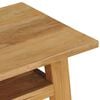 vidaXL Konsolentisch 120x35x75 cm Teak Massivholz