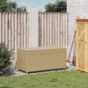vidaXL Gartentruhe Beige 190L Poly Rattan