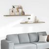 vidaXL Schwebende Wandregale 2 Stk. Eichefarben 120x23,5x3,8 cm MDF