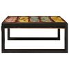 vidaXL Badregal mit Regal Mehrfarbig 65 x 50 x 23 cm Massives Altholz