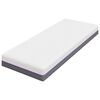 vidaXL Matratze Weiß und Grau 70 x 200 cm Memory Foam