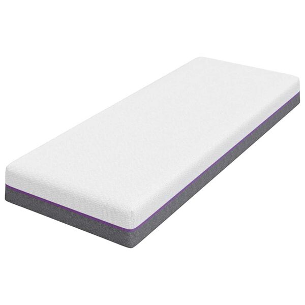 vidaXL Matratze Weiß und Grau 70 x 200 cm Memory Foam