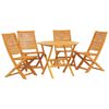 vidaXL Garten Essgruppe 5 pcs Braun Massivholz Akazie