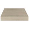 vidaXL Schwebende Wandregale 4 Stk. Eichefarben 23x23,5x3,8cm MDF