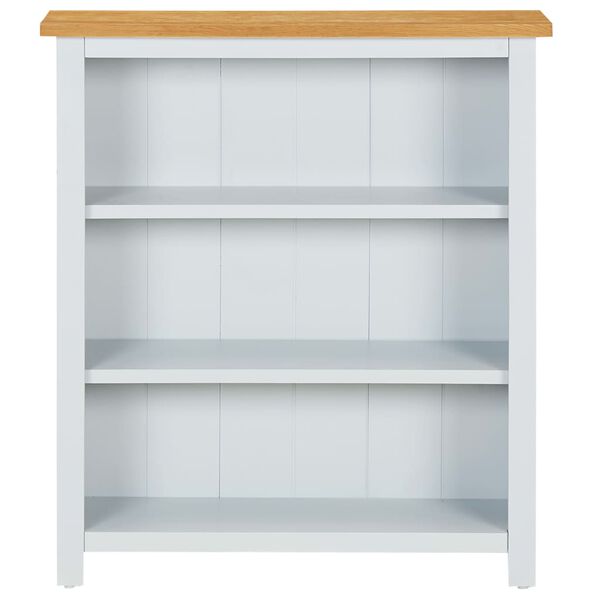 vidaXL B&uuml;cherregal 3 F&auml;cher 72x22,5x82 cm Massivholz Eiche