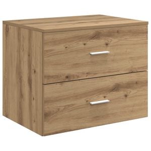 vidaXL Wandaufbewahrung Badezimmer Artisan-Eiche 62,5 x 44,5 x 50 cm