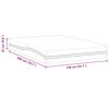 vidaXL Matratze Weiß und Grau 140 x 200 cm Memory Foam
