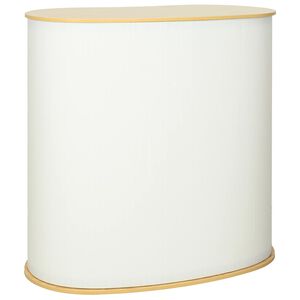 vidaXL Messetheke Hellbraun und Wei&szlig; 90 x 48 x 93 cm