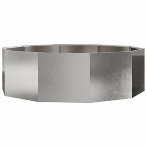 vidaXL Pflanzk&uuml;bel Silber 120 x 120 x 35 cm Edelstahl