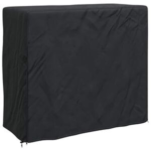 vidaXL Abdeckung f&uuml;r Kaminholzregal Schwarz 61 x 122 x 106 cm Stoff