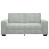 vidaXL 2-Sitzer-Sofa Hellgrau 140 cm Samt