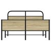 vidaXL Bettgestell ohne Matratze 140x190 cm Sonoma-Eiche Holzwerkstoff
