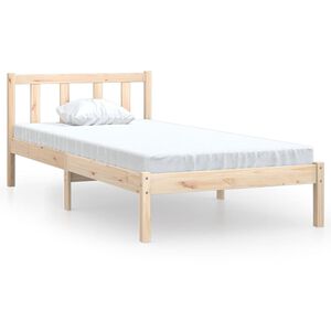 vidaXL Massivholzbett Kiefernholz 90x200 cm