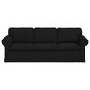 vidaXL Sofa Schwarz Gesamtabmessungen: 215 x 82 x 80 cm (B x T x H)