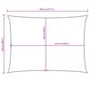 vidaXL Sonnensegel Oxford-Gewebe Rechteckig 2,5x4,5 m Beige