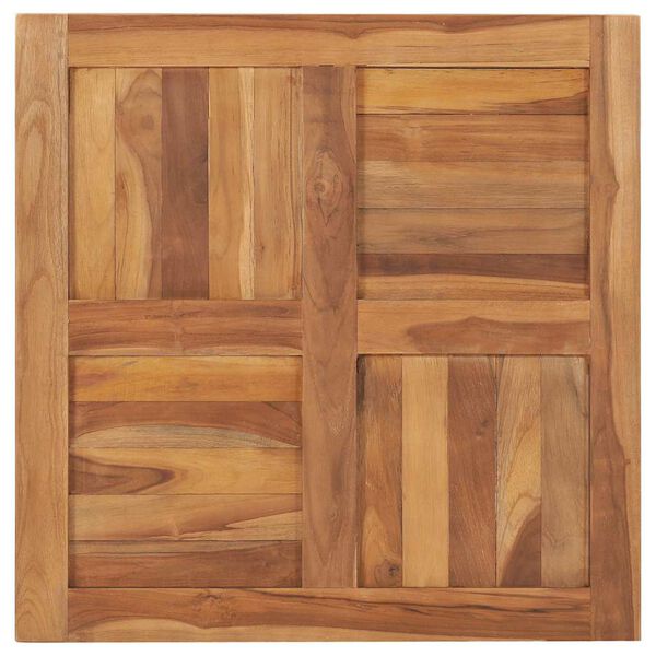 vidaXL Tischplatte Massivholz Teak 70&times;70&times;2,5 cm