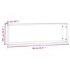 vidaXL Wandregale 4 Stk. Braun Eichen-Optik 80x15x26,5cm Holzwerkstoff