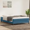 vidaXL Boxspringbett ohne Matratze Dunkelblau 160x210 cm Samt