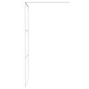 vidaXL Duschwand für Begehbare Dusche Weiß 100x195 cm ESG-Klarglas