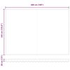vidaXL Einziehbare Markise Mehrfarbig 500 x 350 cm
