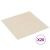 vidaXL PVC-Fliesen Selbstklebend 20 Stk. 1,86 m² Beige