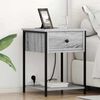 vidaXL Nachttisch Graues Sonoma 42 x 41 x 56 cm Holzwerkstoff