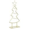 vidaXL Metall-Weihnachtsbaum mit St&auml;nder KUOPIO 60 cm Stahl Gold