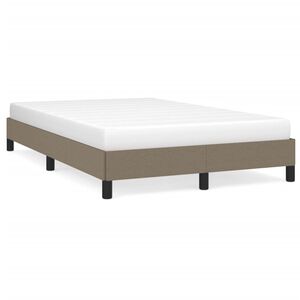 vidaXL Bettgestell ohne Matratze Taupe 120x200 cm Stoff