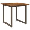 vidaXL Live Edge Esstisch 80 x 80 x 75 cm Massivholz Akazie