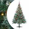 vidaXL K&uuml;nstlicher Weihnachtsbaum Gr&uuml;n 150 cm PVC und Stahl