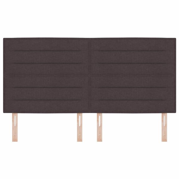 vidaXL Kopfteil mit Kopfteil Dunkelbraun 180 cm Kunstleder