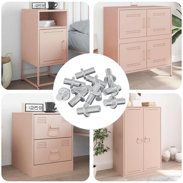 vidaXL Regalstecker 4500 pcs Silber 8,6 x 8,6 x 14,6 mm Stahl