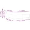 vidaXL Boxspringbett mit Matratze Hellgrau 140 x 190 cm Stoff