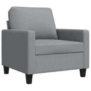 vidaXL Sofasessel Hellgrau 60 cm Stoff