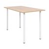 vidaXL Esstisch 120&times;60&times;73 cm Eichenbraun und Wei&szlig;