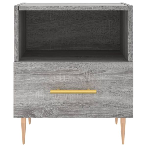 vidaXL Nachttisch Grau Sonoma 40x35x47,5 cm Holzwerkstoff