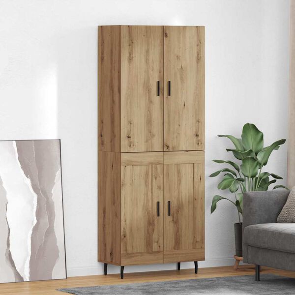 vidaXL Highboard Artisan-Eiche 69,5 x 34 x 180 cm