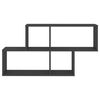 vidaXL Wandregal Grau 100x18x53 cm Holzwerkstoff