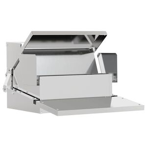 vidaXL H&uuml;hnertretfeeder Silber 50 x 40 x 29 cm Verzinkter Stahl
