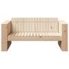 vidaXL Garten-Sofa Natur 134 x 60 x 62 cm Massives Kiefernholz