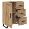vidaXL Sideboard Artisan-Eiche 69,5 x 34 x 90 cm Verbundholz und Eisen