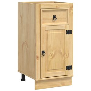 vidaXL Schrank SKI Honigbraun 40 x 46 x 81.5 cm Massives Kiefernholz