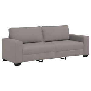 vidaXL 3-Sitzer-Sofa Taupe 180 cm Stoff