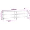 vidaXL TV-Schrank Braun Eichen-Optik 160x30x50 cm Holzwerkstoff