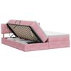 vidaXL Aufbewahrungsbett mit Kopfteil 2 Stk. Rosa